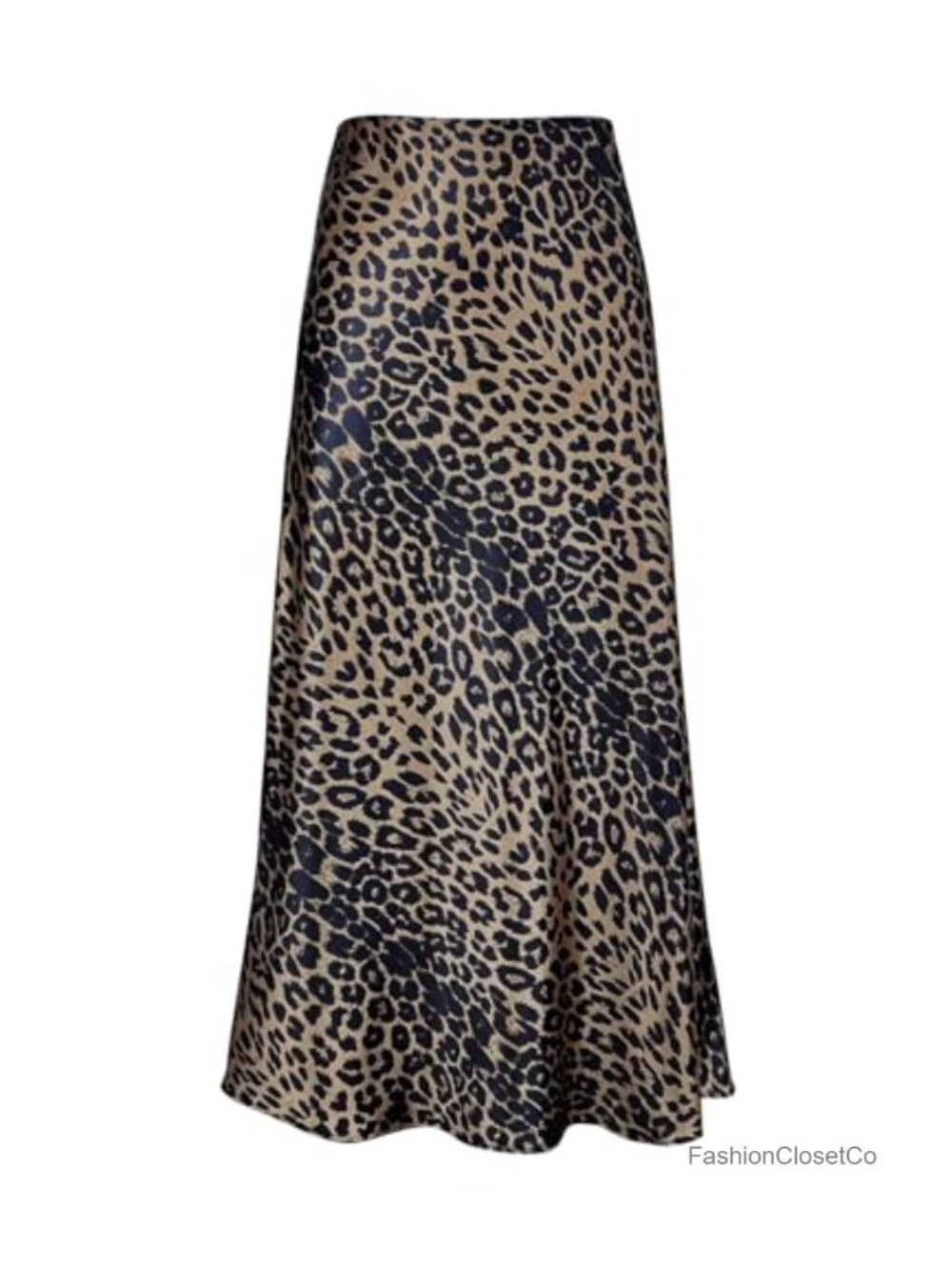 Satin High Waisted A-Line Maxi Skirt Silk Feel Long Flowy Skirt